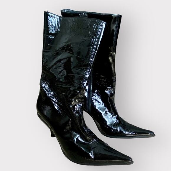 Charles David Lack Boots Black Size 7 - Picture 1 of 12